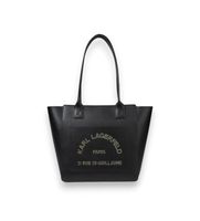 karl lagerfeld para mujer b3w30096 bolso daily mediano negro osfa casual piel