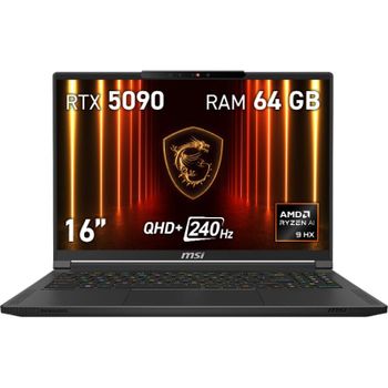 MSI Stealth A16 AI+ A3XWJG-038ES OLED AMD Ryzen AI 9 HX 370 64GB 1TB SSD RTX 5090 16