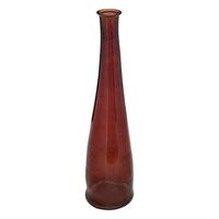 jarron largo uly de vidrio reciclado h80cm ambar