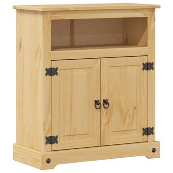 Armario De Baño Corona Madera Maciza De Pino 70x33x80 Cm Vidaxl