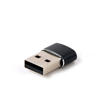 Adaptador USB A Gembird A-USB2-AMCF-02 USB-C Hembra Negro Compacto