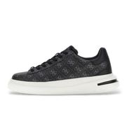 guess para hombre fmfealele12 zapatillas elba negro 40 plano cordones casual