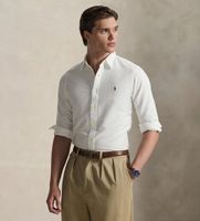 polo ralph lauren para hombre 710549084006 camisa oxford slim fit blanco xxl casual algodon manga larga