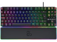 teclado gaming - newskill gungnyr pro tkl usb 20 teclas iluminadas antighosting con reposamunecas negro