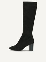 caprice boots black made of textiles with block heel size 37