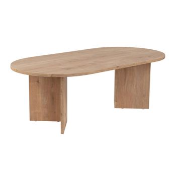 Mesa de centro ovalada l119 cm - roble