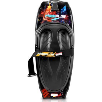 Plancha Kneeboard, Tabla, Correa Ajustable Para Boogie De Rodillas, Surf, Serenelife, Modelo Slkb20, Negro/rojo