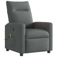 sillon de salon  silla  sillo de masaje reclinable de tela gris oscuro