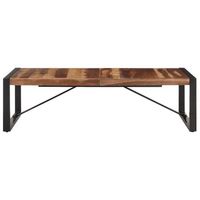 mesa de cafe - mesa de centro de madera maciza 140x70x40 cm