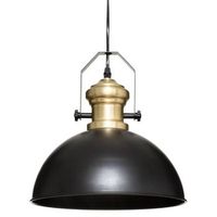 lampara colgante flower de metal negro d31cm - atmosphera createur dinterieur