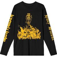 iron maiden camiseta manga larga holy ske isolated para mujer