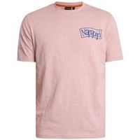napapijri camiseta camiseta holgada con estampado de la espalda de elior para hombre