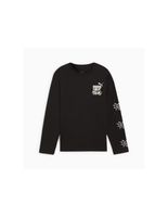 camiseta puma essentials mid 90s ls nino negro
