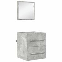 juego de muebles de bano con cajon gris 41 x 385 x 48 cm vidaxl
