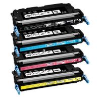 compatible multipack canon 711bky full set toner cartridges 4 pack