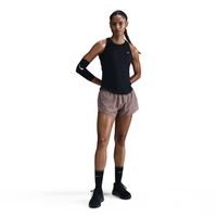 nike tempo  camiseta de running mujeres - negro plateado