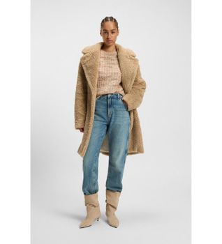 BOSS para mujer. 50548583 Abrigo Catedy beige (44), Casual, Sintético
