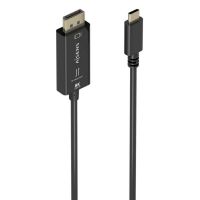 cable conversor aisens a109-0879 usb-c a displayport 8k60hz bidireccional negro 18m
