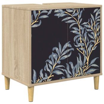 Mueble De Cuarto De Baño Dokkum Sonoma 60 X 40 X 60 Cm Vidaxl