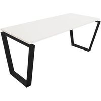 mesa marco piramide invertida 180x80 cm blanco
