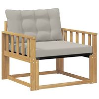 conjunto de sofas de exterior blanco y gris claro vidaxl