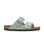 birkenstock para mujer 1031882 sandalias de piel arizona big buckle ajuste estrecho verde 36 plano ninguno casual