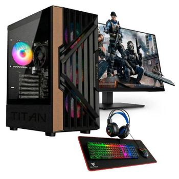 PC Sobremesa PC Racing AMD Ryzen 5 5500 16 GB 1 TB SSD RTX 5060 Windows 11 Monitor 24