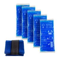 bolsas de gel multiuso para friocalor compresas universales re-utilizables para nevera y microondas incluye cubiertas de lana nueva version para dolores y lesiones 5 bolsas 1 cubierta