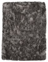 alfombra de pelo largo playara antracita 60x100 cm