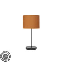 fabrilamp lampara de sobremesa moda 1xe14 negronaranja