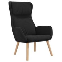 sillon lounge de diseno moderno en terciopelo negro dec026747