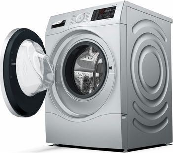 Serie 6 WDU28568GB 10 kg Washer Dryer - Silver, Silver