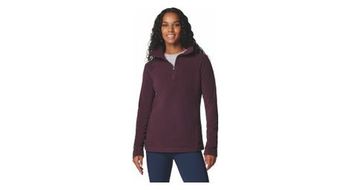 Forro polar columbia mujer 1 2 cremallera glacial iv morado