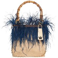 la milanesa bolso de mano violettasmall-blu para mujer