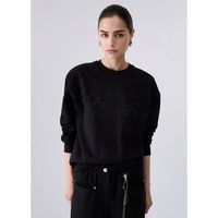 liu jo jersey sudadera con aplicaciones joya para mujer
