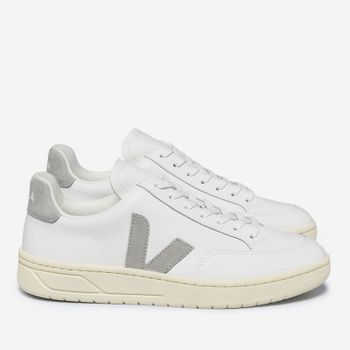 Veja Men’s V-12 Logo-Appliquéd Leather and Suede Trainers - UK 7