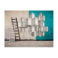 papel pintado 3d - bloques de hormigon 200x154 cm
