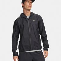 under armour explor trail run rain  chaqueta para correr hombres-antracita verde claro