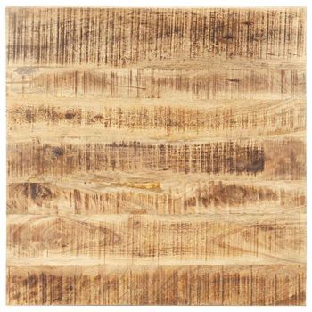 Superficie De Mesa Madera Maciza De Mango 25-27 Mm 80x80 Cm Vidaxl