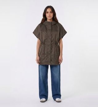 Weekend Max Mara para mujer. 2625296021650 Chaleco Origano marrón verdoso (38), Casual, Poliamida, Sin mangas / Tirantes