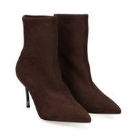 casadei botines con tacon mujer - marron talla 36