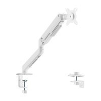 aisens soporte de mesa eco contrapeso giratorio e inclinable para monitor tv 9kg 3 pivotes 1 brazo de 17 32 negro