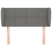 cabecero cama mueble de dormitorio de tela oscuro 93 x 23 x 7888 cm gris m020007725