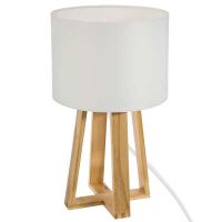factory cuadros lampara de mesa blanca de madera estilo moderno