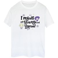 beetlejuice camiseta i myself am strange and unusual para mujer