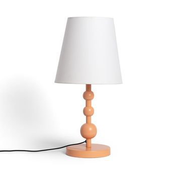 Lámpara De Mesa Metal Nunda Melocotón