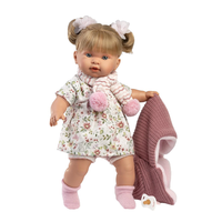llorens - muneca alexandra llorona 42cm con cuerpo de tela y mecanismo de sonido 42286