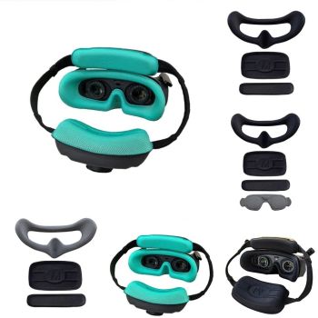 WLYL Funda protectoa Placa frontal suave Almohadilla cómoda Gafas de vuelo Esponja de espuma Acolchado de máscara + Jueg