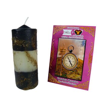 DoraZen Velón Herbóreo Cambia Rumbo - Ritual místico para cambiar situaciones