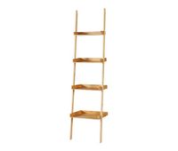 estanteria escalera goinge de 4 niveles bambu 176 x 44 x 37 cm - natural encasa